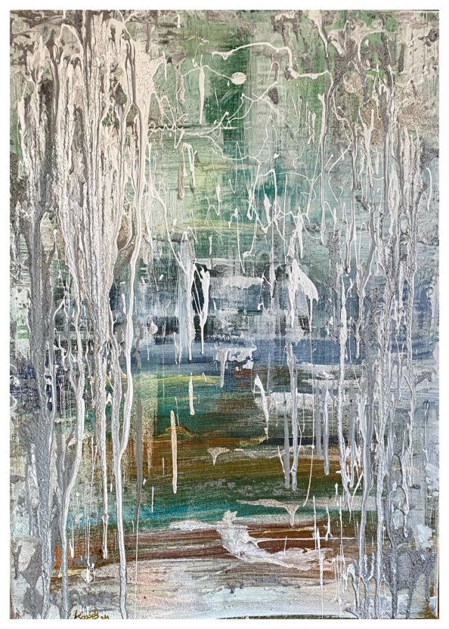 Lód III - Odwilż (Ice III - The Thaw 50x70)