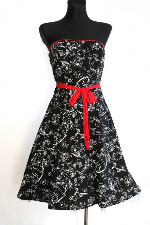 sukienka styl pin-up/ rockabilly S Ruby Rox