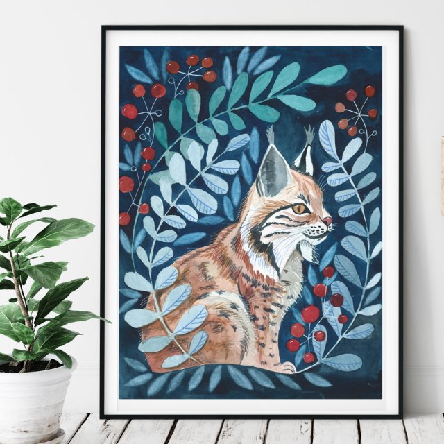 Winter Lynx Plakat 30x40