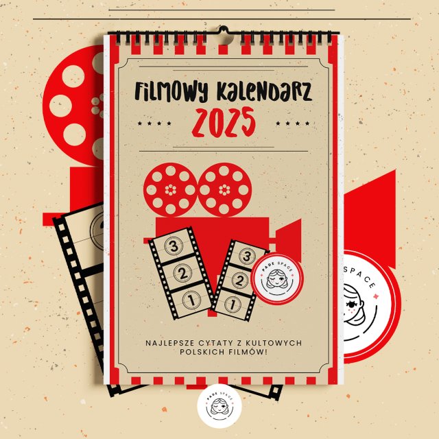 Filmowy kalendarz 2025 A4