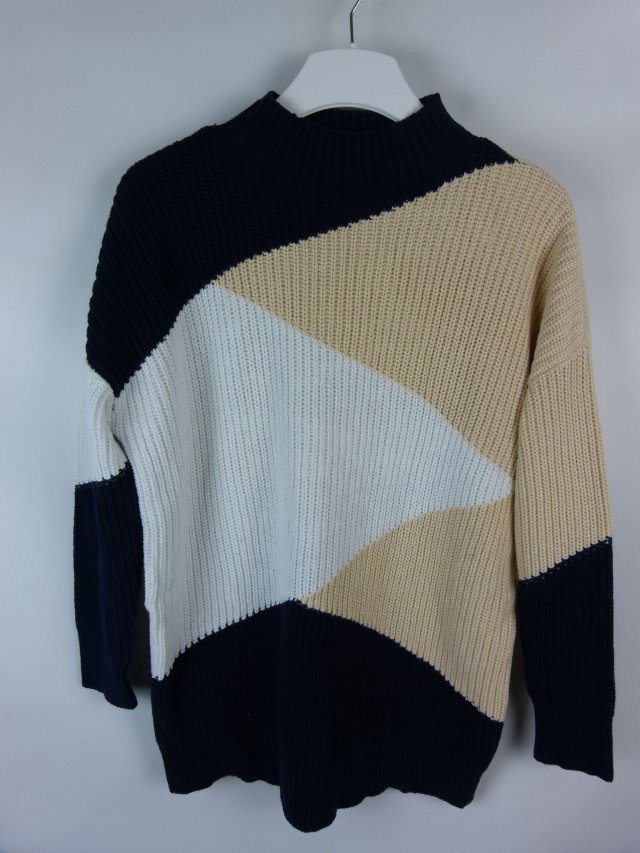 Classic sweter półgolf bawełna akryl S / 36 - 38