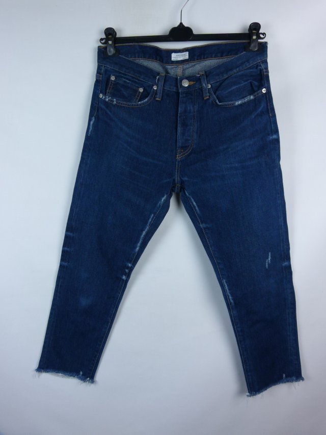 ZARA Woman spodnie jeans 7/8 z przetarciami  / 38 mex.28