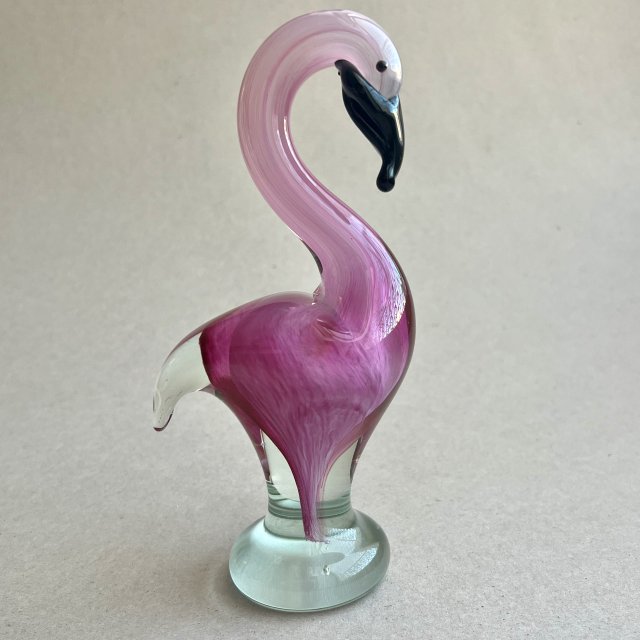 Designerski!!! Mid Century Vintage Murano Glass Flamingo ❤ Art Glass ❤ Figurka