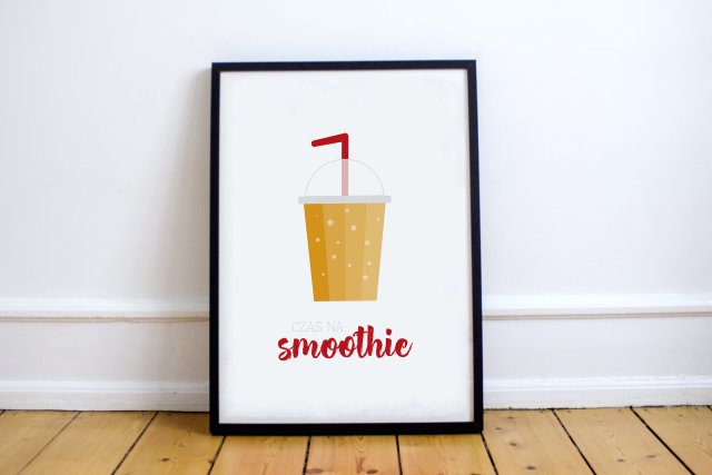 A4 Plakat MNIAM - smoothie pomarańcza