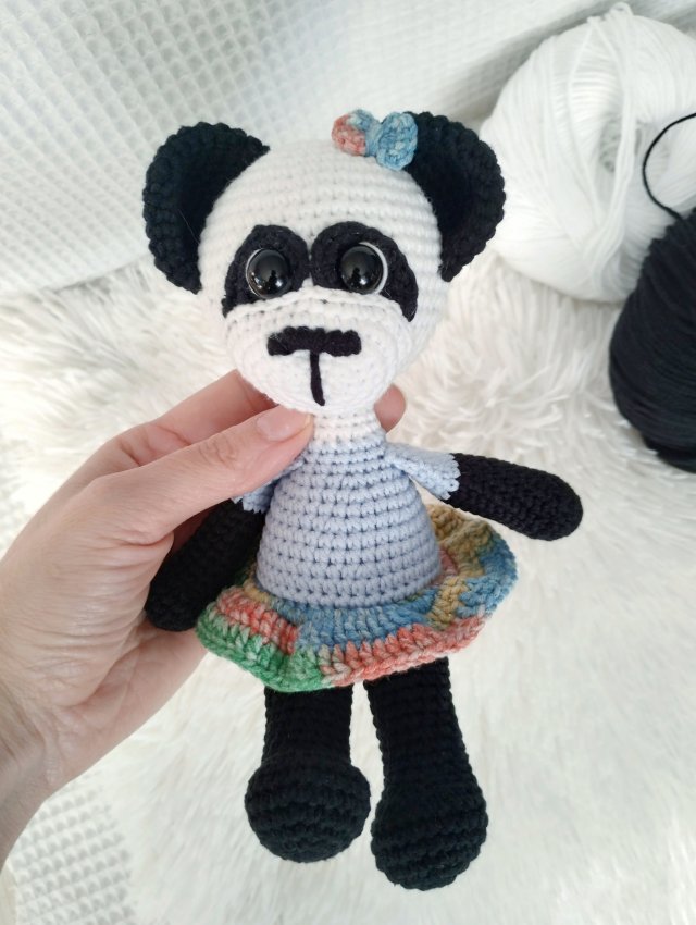 szydełkowa panda Patrycja