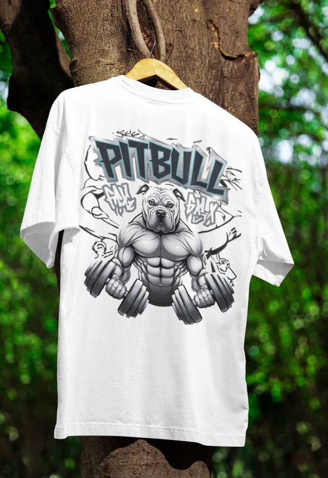 KOSZULKA T-SHIRT PITBULL GYM CZARNA , BIAŁA w rozmiarach S, M, L, XL, XXL