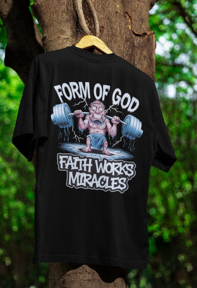 KOSZULKA T-SHIRT FORM OF GOD CZARNA, BIAŁA w rozmiarach S, M, L, XL, XXL