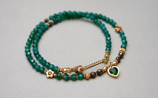 Green onyx vol. 2 /choker/ 13.02.25 naszyjnik - Szlachetna kolekcja