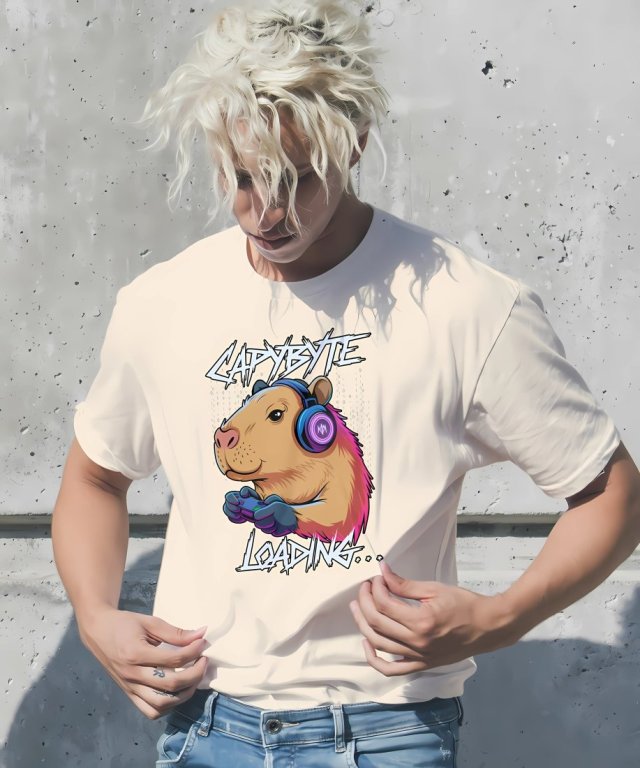 KOSZULKA Męska T-SHIRT Capybara Gaming S, M, L, XL, XXL