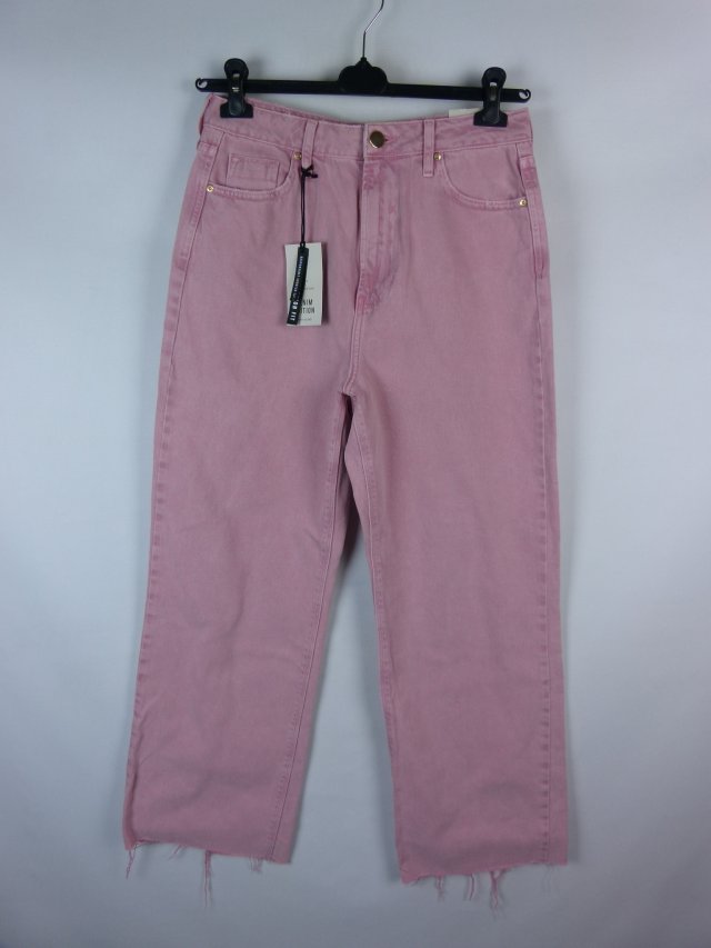 River Island pink jeans dżins szerokie nogawki z metką 12s / 38s