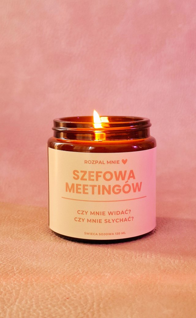 Świeczka sojowa SZEFOWA MEETINGÓW