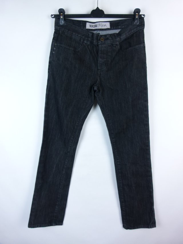 KR3W męskie spodnie jeans - 30 pas 80 cm slim