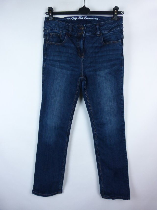 Next high waist jeans straight spodnie dżins 14 / 40