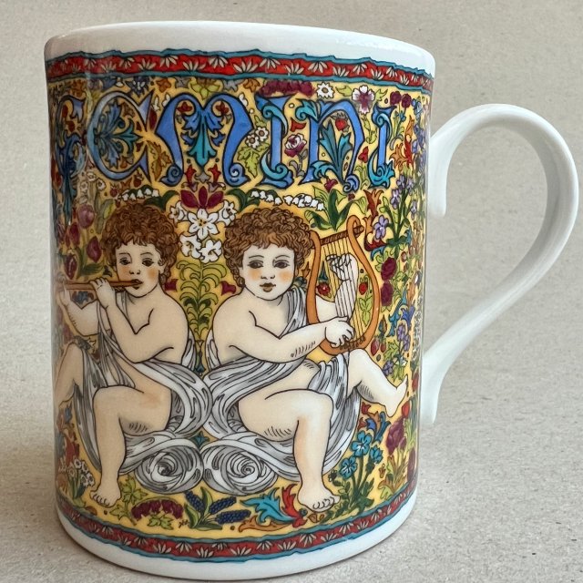 Royal Worcester 1991r. - Zodiacs ❤ Wyjątkowy kubek ❤ Bliźnięta