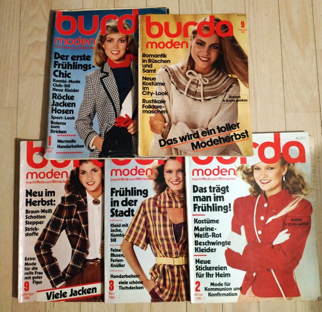 BURDA 1980 5 SZTUK