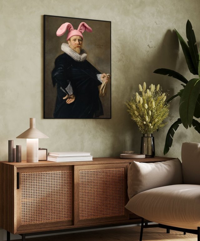 Plakat Funny Bunny - format 40x50 cm