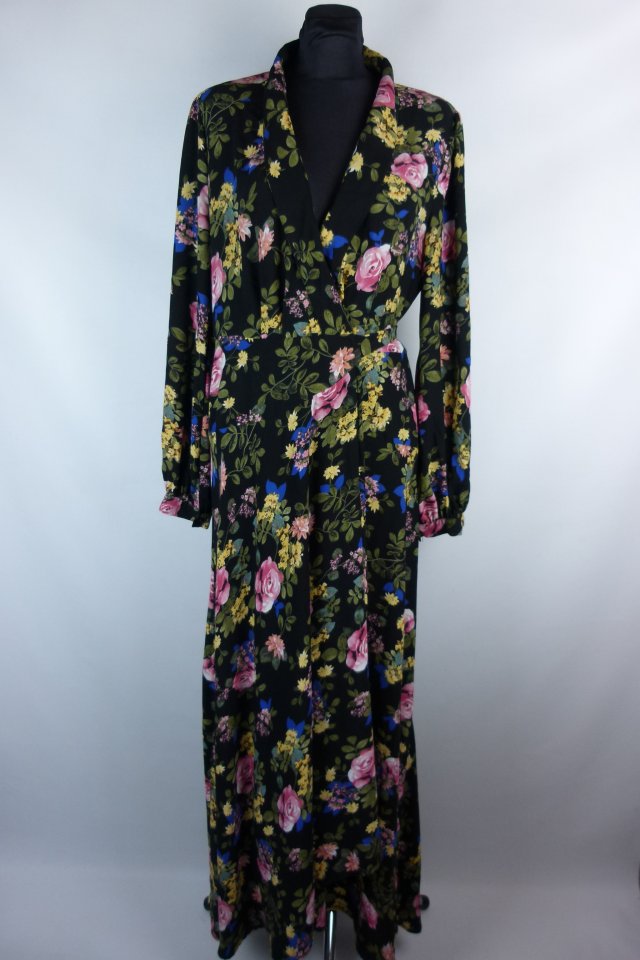 Boohoo kopertowa sukienka maxi w kwiaty 16 / 44