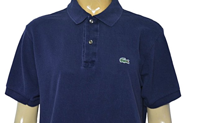 LACOSTE GRANATOWA KOSZULKA POLO BAWEŁNA L