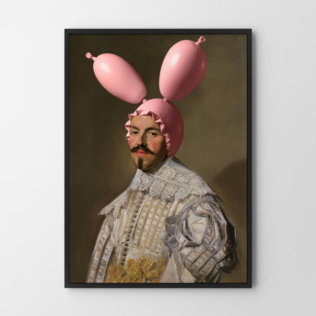 Plakat Pink Bunny - format 30x40 cm