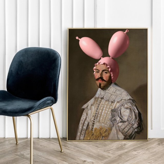 Plakat Pink Bunny - format 50x70 cm