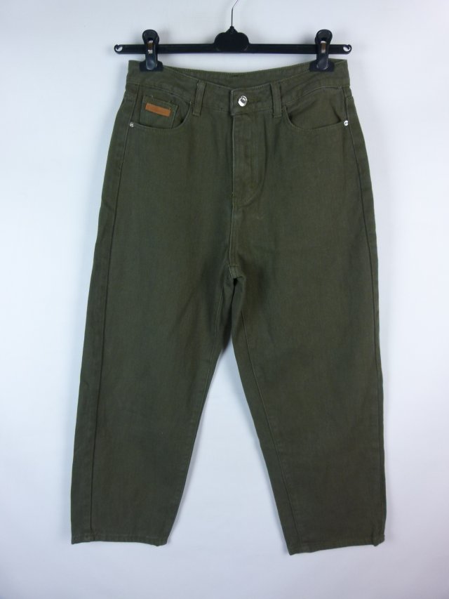 DAZY damskie spodnie jeans 7/8 khaki / M