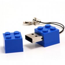 Szafirowy pendrive klocek 4 GB