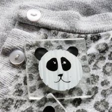 panda - broszka