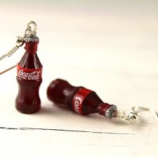 Kolczyki butelki coca cola