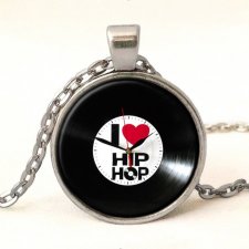 Kocham Hip-hop - medalion z łańcuszkiem - Egginegg