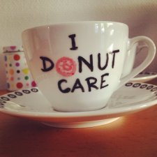 Filiżanka ręcznie malowana DONUT CARE