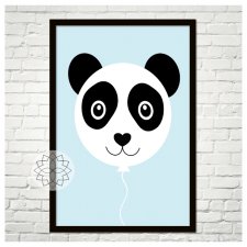 Plakat "Balon panda" A4