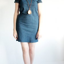 Jeansowa sukienka vintage denim