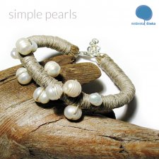 simple pearls - bransoleta