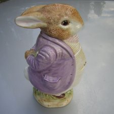 Rarytas beatrix potter 1996 duży 25 cm niespotykany  porcelanowy Pojemnik