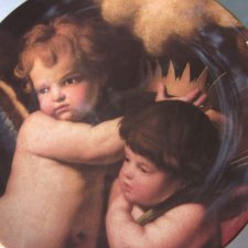 Royal Worcester 1994 - LITTLE ANGELS   - COMPTON & WOODHOUSE  -kolekcjonerski talerz porcelanowy