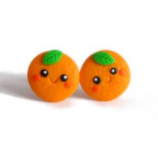 Słodkie Kolczyki Pomarańcze