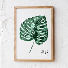 PLAKAT MONSTERA  A3 -29,7x42cm