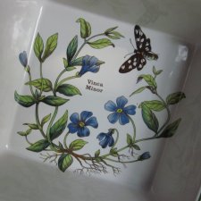 ASHLEY CERAMICS ENGLAND - VINCA MINOR - BARWINEK- ORYGINALNE NACZYNIE DO ZAPIEKANIA