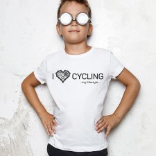 Koszulka dla dziecka. I love cycling - my lifestyle