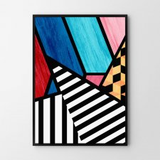 Plakat geometria abstrakcja 50x70cm B2