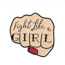 Przypinka- Fight like a girl