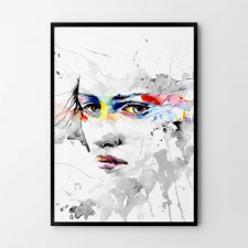 Plakat Dziewczyna kobieta portret - format 30x40 cm