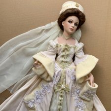 Wyjątkowa 64cm! - Victorian Porcelain Doll ❤ Duża, sygnowana lalka z porcelany