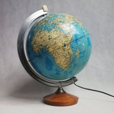 Podświetlana lampka- globus-lata 70