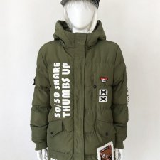 Ocieplana parka z naszywkami JCK162