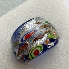 Murano Glass Millefiori, Ring Made in Italy ❀ڿڰۣ❀ Pierścionek ❀ڿڰۣ❀ Ręczna praca