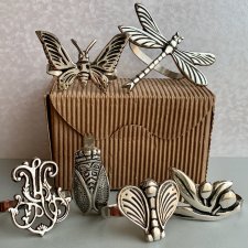 Made in France ❀ڿڰۣ❀ Sud Etoffe Napkin Rings  ❀ڿڰۣ❀  Serwetniki dla sześciu osób