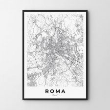 Rzym mapa plakat 30x40 cm