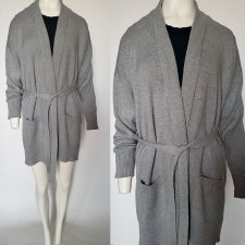 NOWY Sweter narzutka oversize eko bawełna R 40/42 Ho186