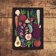 Kartka pocztowa - Warzywa
